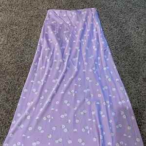 Lilac floral skirt